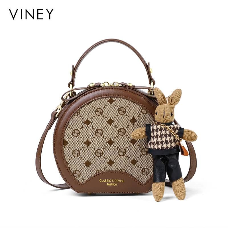 Gallery Parameters: Viney Bag, 2025 Summer New Crossbody Women's Bag, Small Round Bag, High-end And Popular 2024 Single Shoulder Handbag_voghion.com