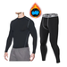 Autumn Winter Running Training Compression Fleece Quick-Dry Basketball Sports Men's Base Layer Tight-Fitting Long Sleeve_voghion.com