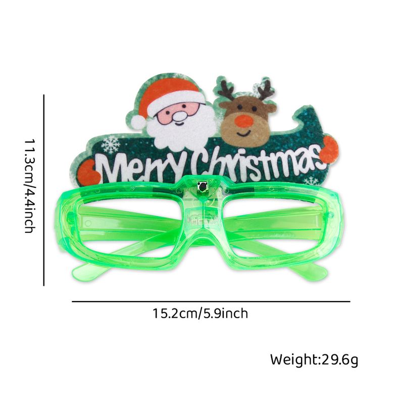 Weihnachtsdekoration LED Leuchtbrille Weihnachtsbar Party 3-Gang verstellbar quadratisch Kaltlichtbrille_voghion.com