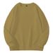 400 g schweres, locker sitzendes Sweatshirt mit Rundhalsausschnitt in Unifarben für Frühling und Herbst, lässiger Sportpullover für Damen und Herren, Größen M-4XL_voghion.com