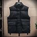 Unisex Stand Collar Vest – Lightweight Winter Puffer Sleeveless Jacket For Streetwear & Layering (Black/Grey/Cream, M-4XL)_voghion.com