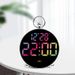 New LED Electronic Multifunctional Creative Student Desktop Digital Plug-in Alarm Clock 8029_voghion.com