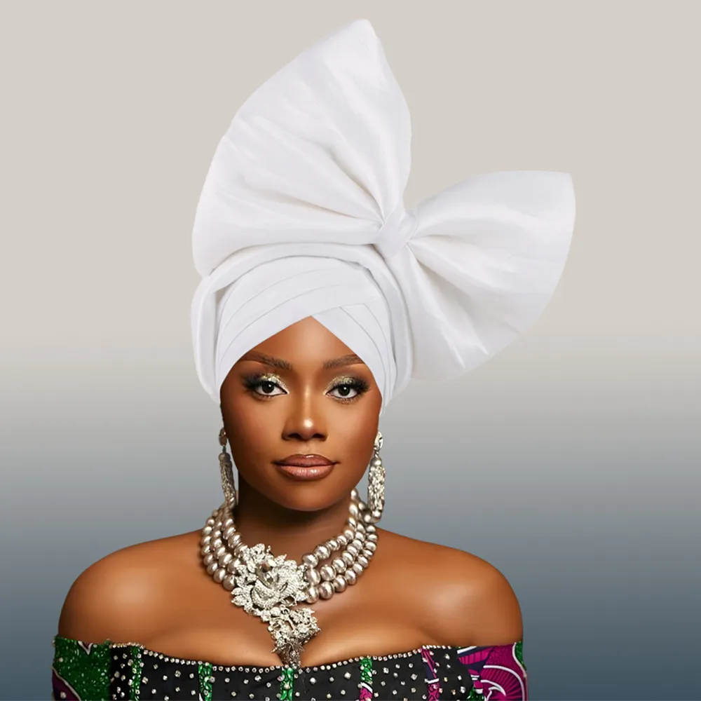 Hot Selling Headwear Wedding New Style Big Bow Headscarf Baotou Hat Xiyintemu_voghion.com