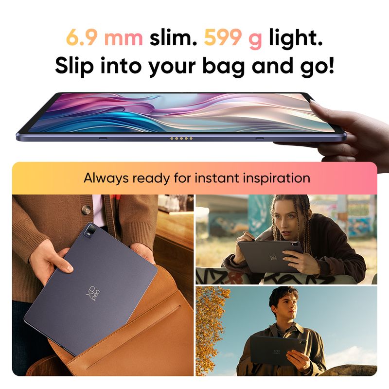 12.2 Inch XPPen Magic Pad Android 8GB/256GB 8000mAh With X3 Pro Slim Stylus 16K Pressure Levels Drawing Tablet_voghion.com