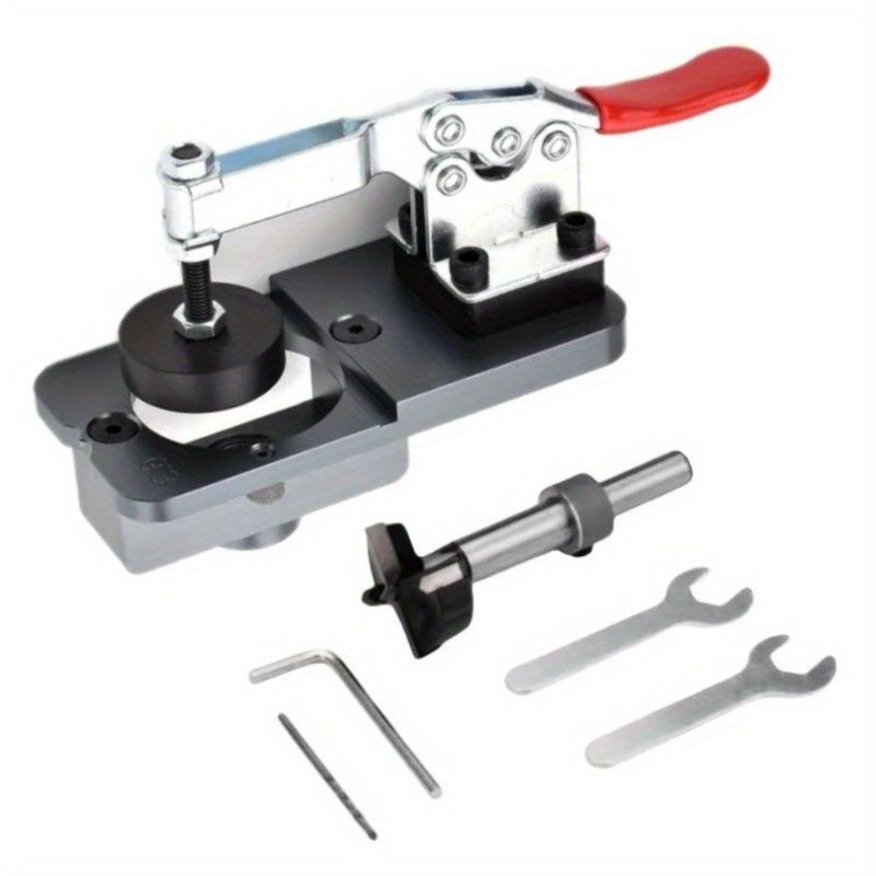 35mm Scharnierboormal Kit - Verborgen Scharnierboorgeleidermal - Aluminiumlegering Scharniergat Opener Sjabloon Ponszoeker_voghion.com