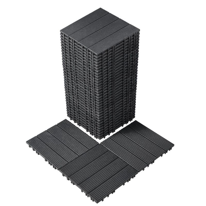 For Grey Tiles 36 Interlocking Dark Porch Plastic Pack Deck 12x12_voghion.com