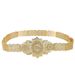 Ceinture de mariée luxueuse en métal doré avec chaîne creuse et strass_voghion.com