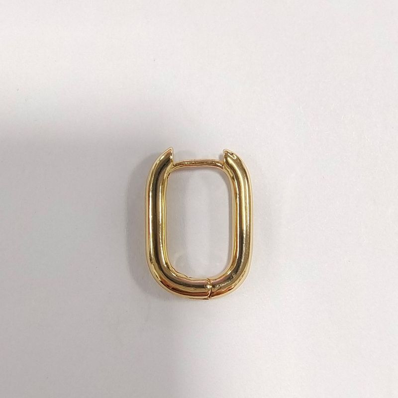 Women's Jewelry 14K Gold Copper Inlaid Zircon Full Diamond Earrings Single Ear Set Hoop Circle Inlaid Diamond Earrings_voghion.com