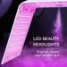 Masque facial LED 7 couleurs pliable à lumière rouge dynamique PDT Photon Therapy Mask Spray d'eau froide Nano Instrument de beauté anti-rides_voghion.com
