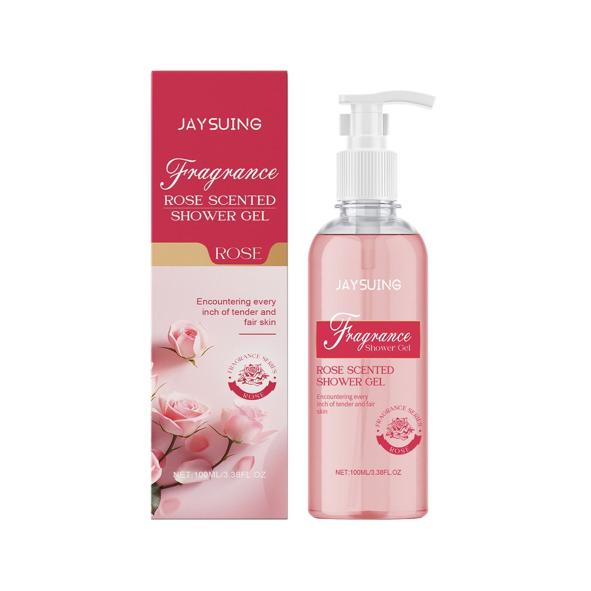 Ladies Rose Fragrance Body Wash, Bath Fragrance Cleansing Body Ladies Bathing Cleansing Refreshing_voghion.com