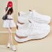 2025 Summer New Breathable Mesh Women's Sneakers Casual Board German Trainers White Trend Comfortable Versatile_voghion.com