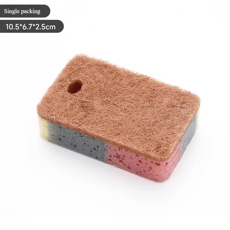 Esponja de pulpa de madera para la limpieza de la cocina: fregador extragrueso antirayaduras con potente eliminación de manchas, esponja para platos resistente al aceite para ollas._voghion.com