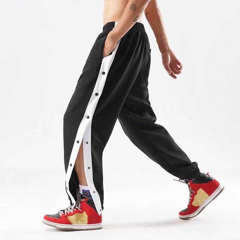 Herren-Sporthosen, dünne Basketballhosen für Frühling und Herbst, lockere lange Hosen mit geradem Bein, Trainings- und Fitnesshosen, Jogginghosen_voghion.com