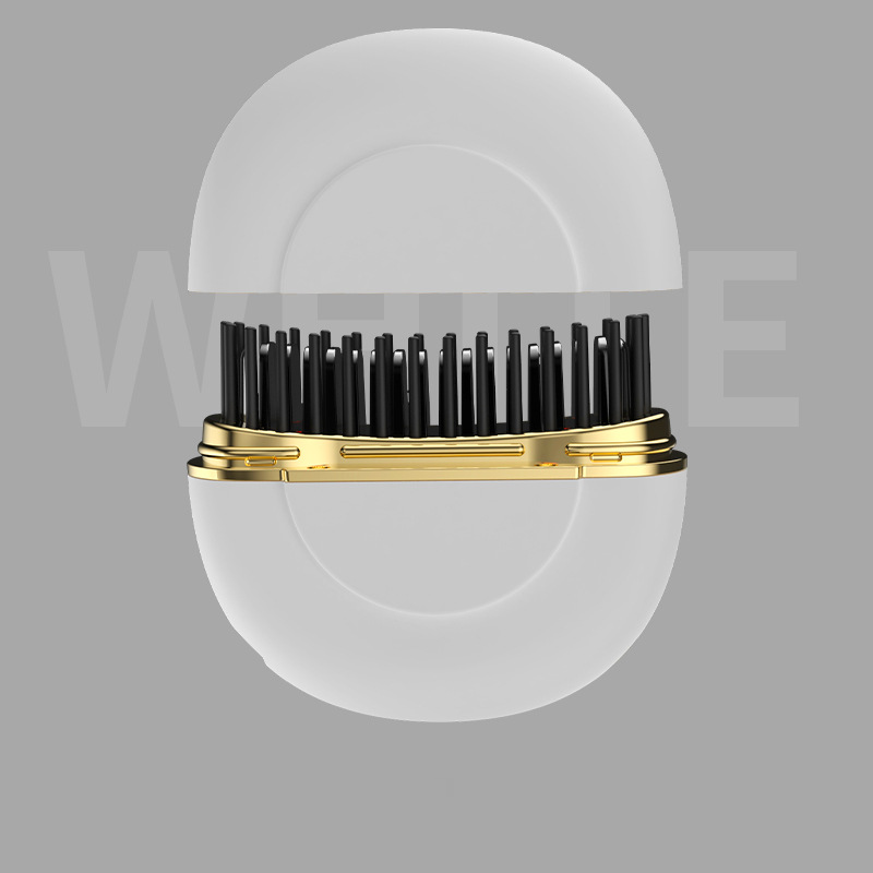 Pentes Novo Mini Pente para Cabelo Liso Com Carregamento Sem Fio Alisador de Cabelo Portátil Cuidado com o Cabelo Sem Danos Pente para Modelar o Cabelo Casa_voghion.com