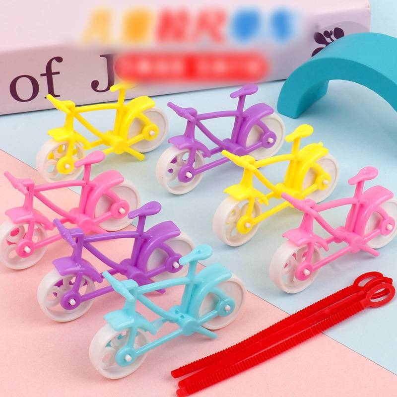 Cartoon Pull-back Toy Multiple Styles And Random Colors Children's Mini Ruler Bike Small Toys_voghion.com
