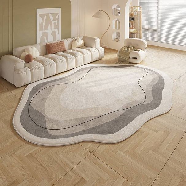 Cloud-Shaped Fluffy Rug - Waterproof & Stain-Resistant Living Room Carpet, Easy-Wipe Soft Floor Mat For Bedside & Nursery_voghion.com