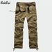 BOLUBAO Neue Cargohose für Männer mit mehreren Taschen, Militär-Camouflage, Trainingshose für Herren, Hose mit elastischer Taille_voghion.com