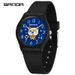 Kids' Cartoon LED Luminous Waterproof Watch With Cute Cat Design, 50m Water Resistance, Soft TPU Strap For Boys And Girls_voghion.com
