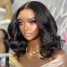 Short Bob Lace Frontal Wig Human Hair 13x4 Loose Wave 180 Density Colored Hair Lace Front Wigs Highlight Wig_voghion.com