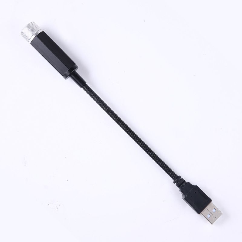 USB Atmosfera Samochodowa Laserowa Dekoracja Wnętrza Projekcja Gwiaździste Niebo Światło_voghion.com