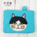 Japanese Style Wool Felt Cat Coin Purse Card Holder Cute Kitten Cartoon Design Children Adult Storage Bag Handheld_voghion.com