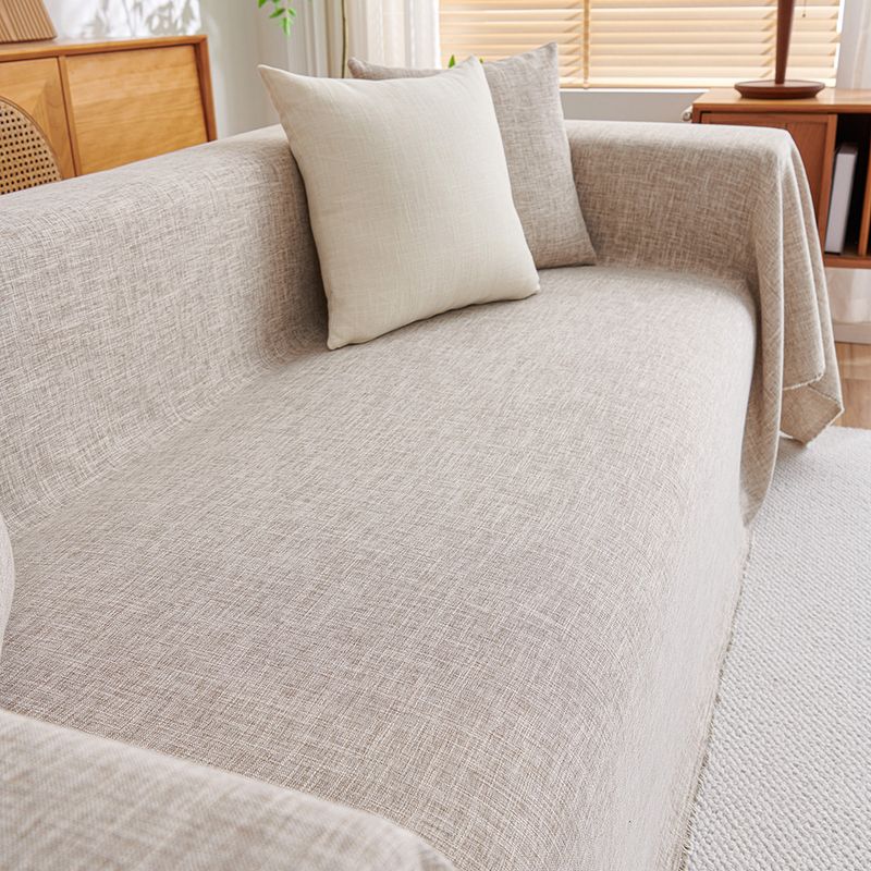 Minimalist Japanese Cotton And Linen Sofa Cover Pad Universal For All Seasons Non Slip Sofa Cover Blanket Full Cover Cover Cloth Stain Resistant_voghion.com
