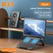 Support de refroidissement à air pour ordinateur portable de jeu D33, double ventilateur, support pour tablette 16 pouces, support universel portable_voghion.com