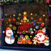 Christmas Window Stickers - Snowflake & Holiday Designs, Static Cling Decals For Glass Doors & Windows, 35X50cm (2 Sheets), Reusable & Easy To Apply_voghion.com