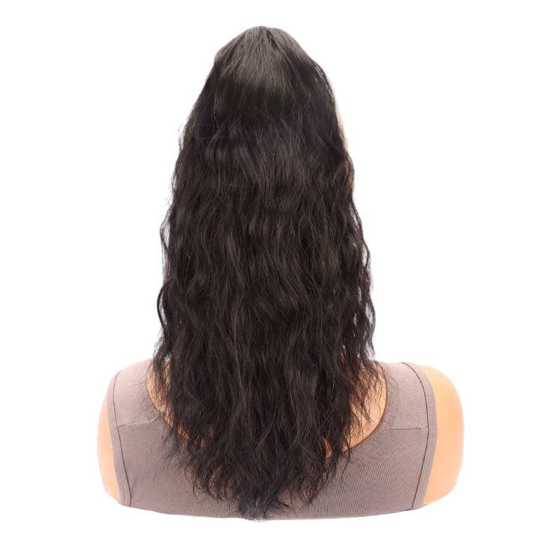 Synthetic Clip-in Wig Ponytail Ladies Corn Curl Fluffy Clip Ponytail Wig_voghion.com