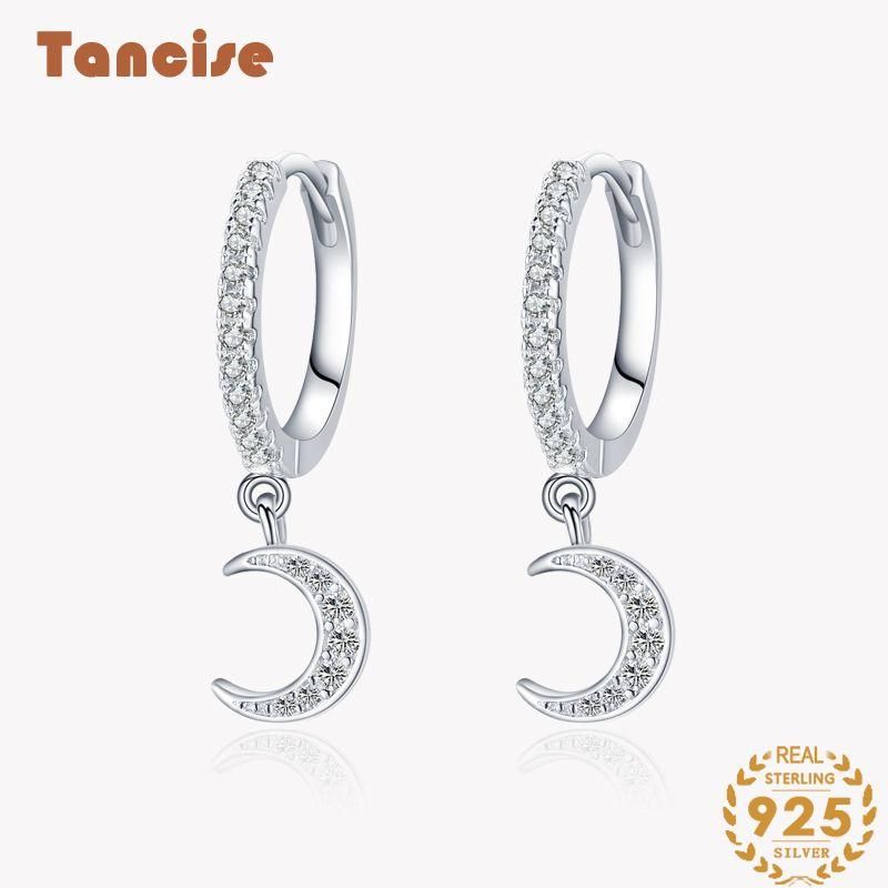 Tancise Zilveren Zirkoon Oorbellen Drop Oorbellen Voor Vrouwen Huwelijksfeest Geschenken_voghion.com