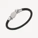Nuovo marchio di moda, braccialetti a ferro di cavallo placcati in oro bianco, bracciale in argento nero per uomo e donna, accessori e gioielli_voghion.com