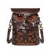 Borsa a tracolla MINI da donna in pelle PU con borchie color-block, stile medievale steampunk, a forma di gufo_voghion.com