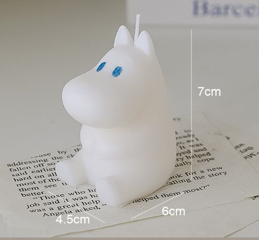 Lumânare Muming Instagram drăguță decorare acasă cadou portabil cadou de sărbătoare ziua de naștere ceară de soia lumânare aromaterapie lucrată manual_voghion.com