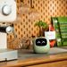 Robot de jardinière intelligent pour animaux de compagnie, guidage sur l'entretien des plantes avec des émojis, adorable compagnon de plantes avec une interaction gestuelle riche, cadeau de configuration de bureau soigné (vert)_voghion.com