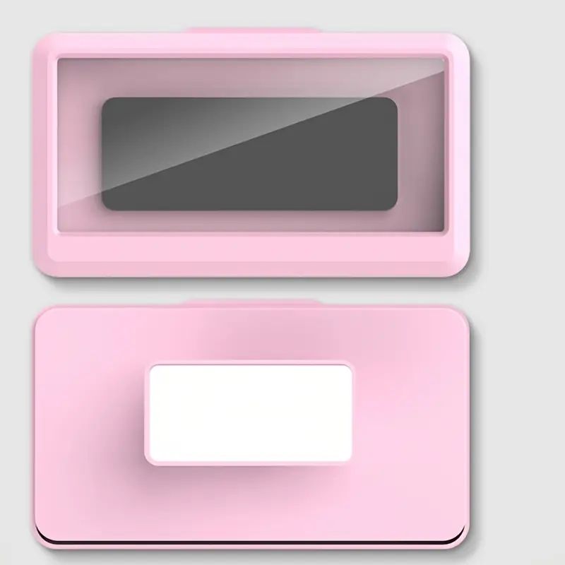 Banyo Telefonu Su Geçirmez Kılıf, 7,5 In X 4,3 In Pembe Plastik 360 Derece Döndürülebilir Duş Telefonu Dokunmatik Ekranlı Su Geçirmez Kutu_voghion.com