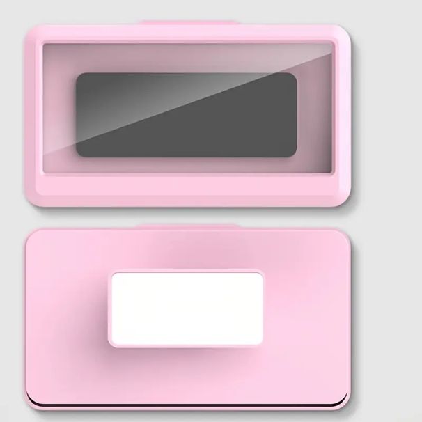 Banyo Telefonu Su Geçirmez Kılıf, 7,5 In X 4,3 In Pembe Plastik 360 Derece Döndürülebilir Duş Telefonu Dokunmatik Ekranlı Su Geçirmez Kutu_voghion.com