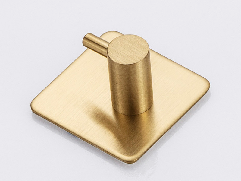 Gancho dorado fuerte adhesivo para colgar en la pared, sin perforaciones, para cocina, sin clavos, adhesivo fuerte que no deja marcas, para baño y inodoro._voghion.com