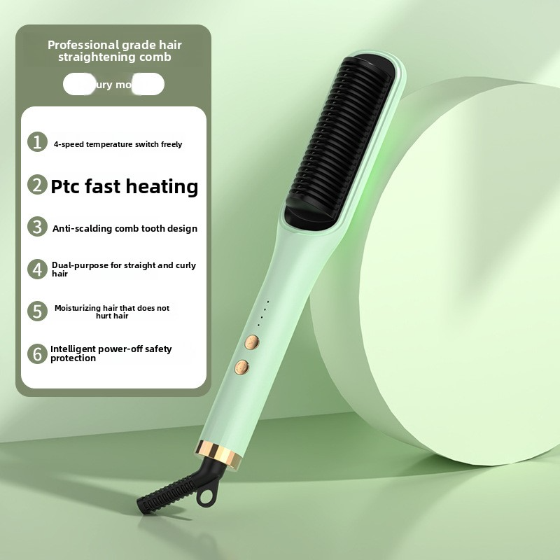 ​2-In-1 Straightening & Curling Iron With Ionic Technology - Anti-Frizz Hair Styler For Damage-Free Styling - Adjustable Temp 300°F-450°F​_voghion.com