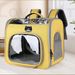 Fashionable Double Shoulder Large Capacity Multifunctional Pet Outing Solid Color Foldable Portable Breathable Cat Bag_voghion.com