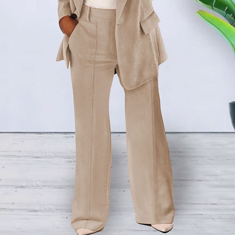 2025s 2025 Herbst Neue Mode Flip Kragen Slim Fit Strickjacke Stil Anzug Mantel Frauen_voghion.com