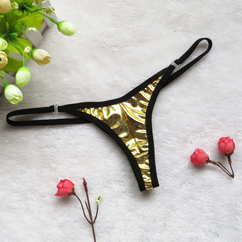 Intimo intimo sexy Pamas mutandine trasparenti a forma di T da donna mini costume da bagno in pelle verniciata_voghion.com