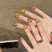 Beauty & Health Cat Eye Personality Leopard Pattern Whitening Pure Handmade Wearable Nail Temperament Style Detachable Short Nail_voghion.com