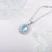 Ready Stock ITSMOS Topaz Crystal Pendant Natural Gemstone Female S Sterg Sier Necklace Jewelry for Women Gift_voghion.com