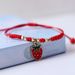 Zodiac Year Red Rope Couple For Women DIY Strawberry Cherry Bracelet Woven Best Friend Children Student Gift Jewelry_voghion.com