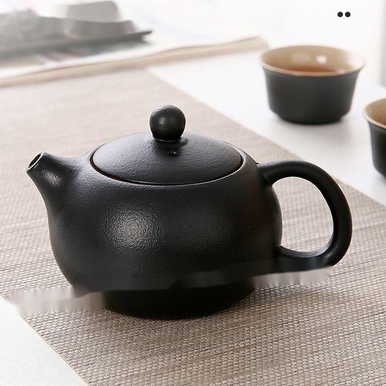 Hotel Kung Fu Tea, teiera singola da quattro tazze, semplice, piccolo set, per uso personale, in stile giapponese, con manico laterale_voghion.com