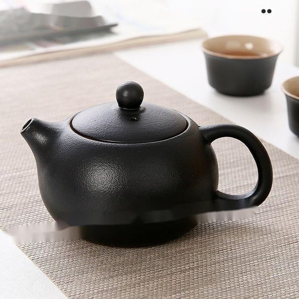 Hotel Kung Fu Tea, teiera singola da quattro tazze, semplice, piccolo set, per uso personale, in stile giapponese, con manico laterale_voghion.com