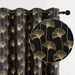 Ginkgo Leaf Curtains Blackout Warmth Cold Special Curtains_voghion.com