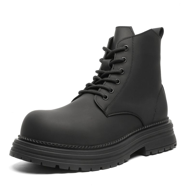 Vintage Martin Boots Men's High-top Locomotive Leather Boots Men's Heavy American Tooling Boots_voghion.com