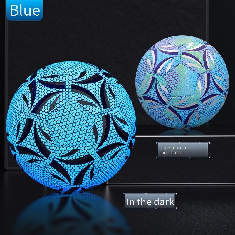 Glow In Dark Football - Durable Machine-Stitched PU Size 5 & 4 For School Training & Matches With Fluorescent & Reflective Features​_voghion.com