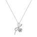 Collana Starlight Micro intarsiata con fiocco in argento sterling, ciondolo Moissanite da 1 carato di alta qualità e lusso leggero da donna_voghion.com